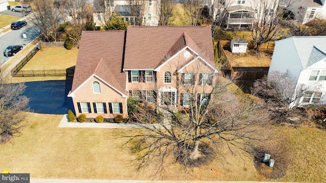 birds eye view of property