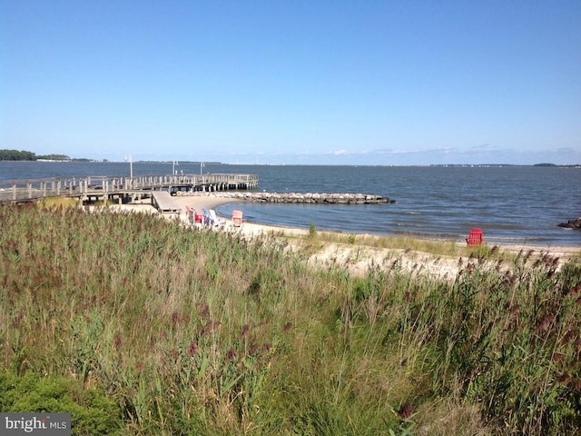 water view with a beach view