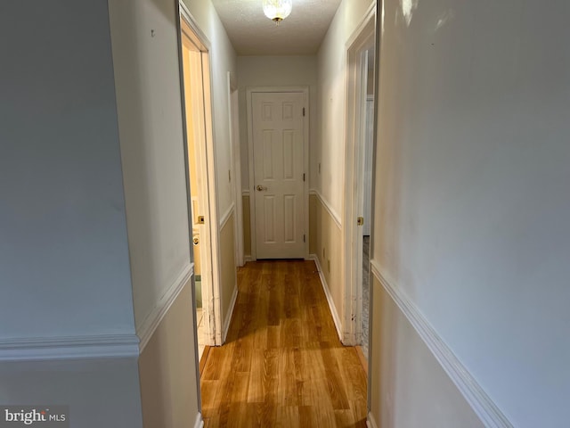 hall with light wood finished floors