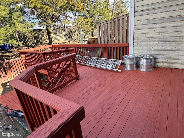 view of wooden terrace