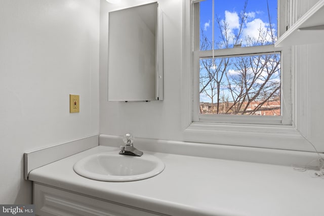 bathroom featuring vanity