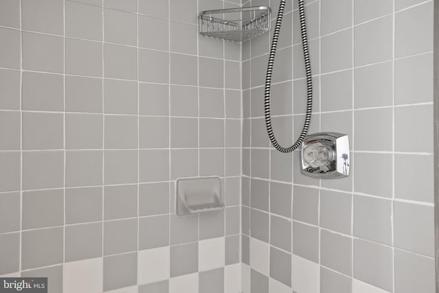 full bath featuring a tile shower