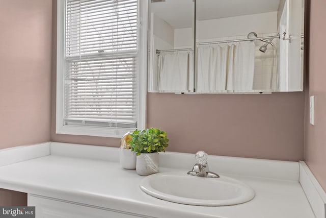 bathroom featuring vanity