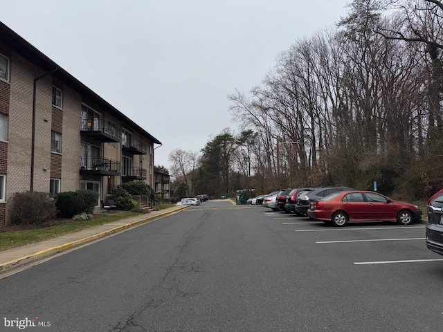 view of street with curbs and sidewalks