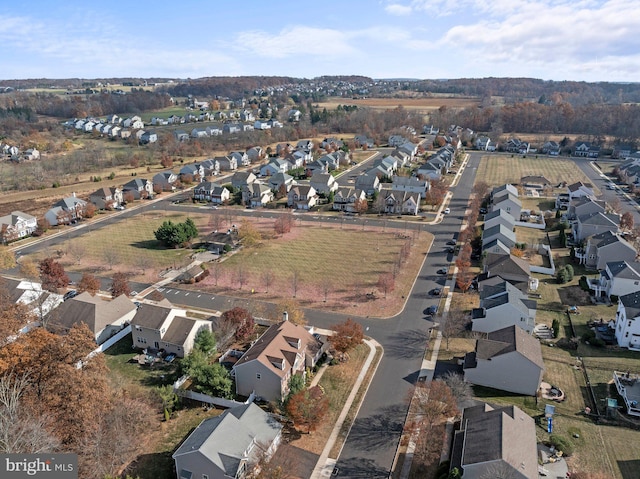 birds eye view of property featuring a residential view