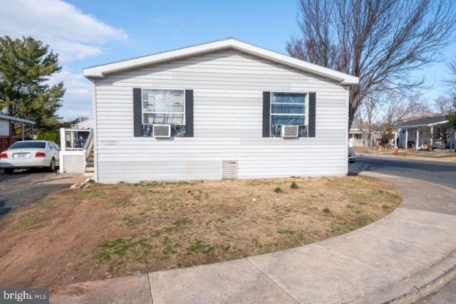 view of property exterior featuring cooling unit