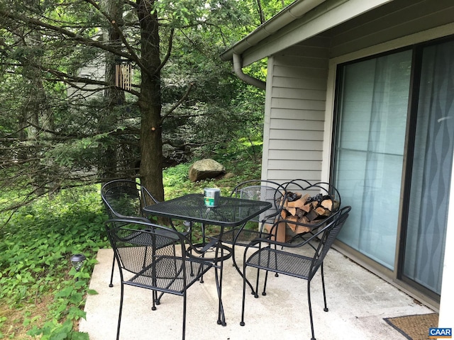 view of patio / terrace featuring outdoor dining space