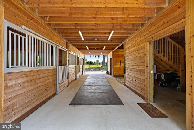 view of horse barn