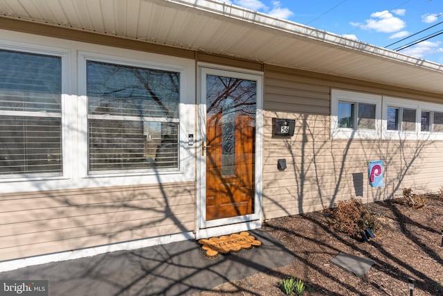 view of entrance to property