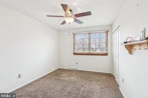 interior space featuring carpet