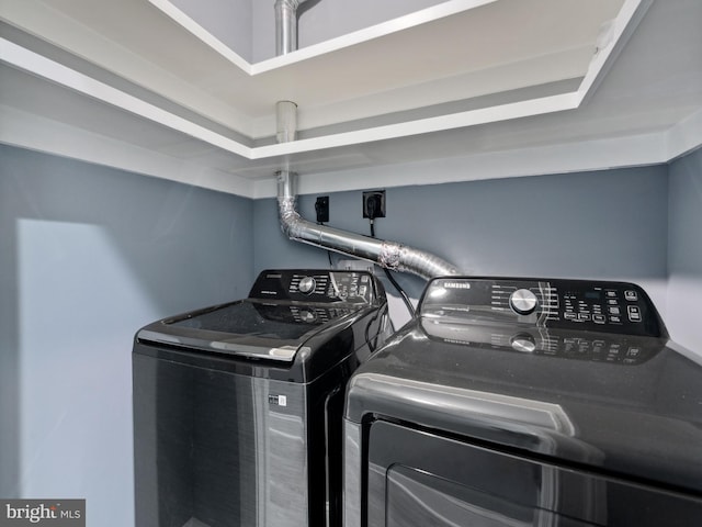 laundry room featuring laundry area and independent washer and dryer