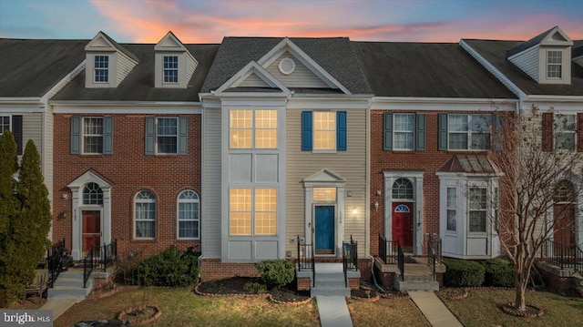 multi unit property with brick siding