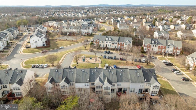 bird's eye view featuring a residential view