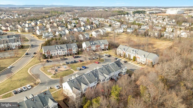 aerial view featuring a residential view