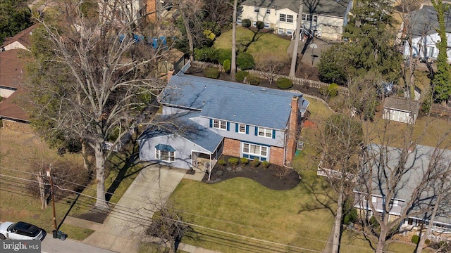 birds eye view of property