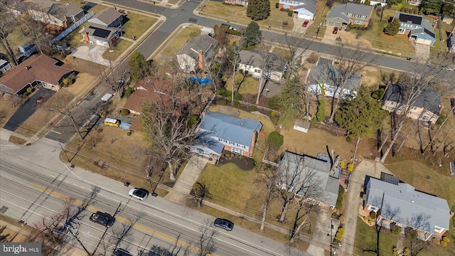 aerial view featuring a residential view