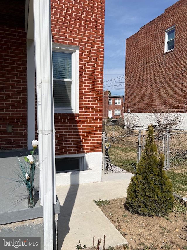 view of patio / terrace with fence