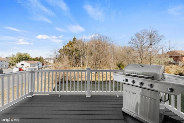 deck featuring a residential view