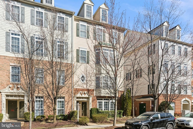 multi unit property with brick siding