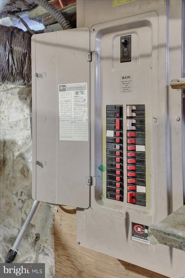 utility room with electric panel