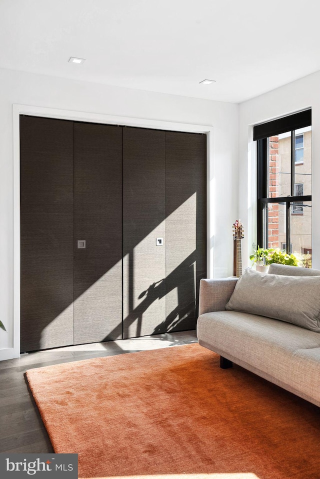 interior space featuring wood finished floors