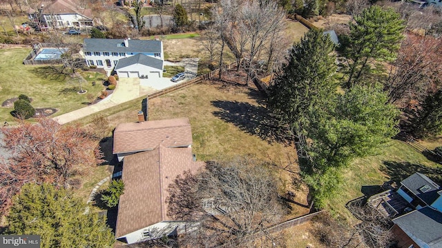 birds eye view of property