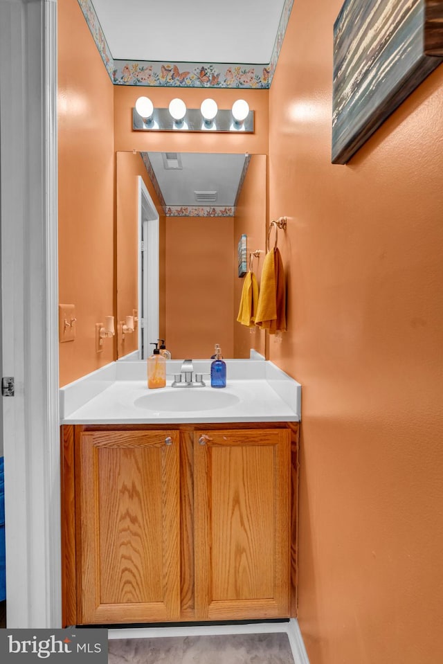 bathroom featuring vanity