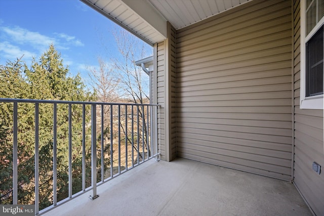 view of balcony