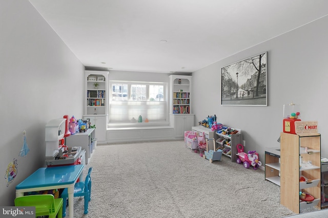 playroom featuring carpet floors