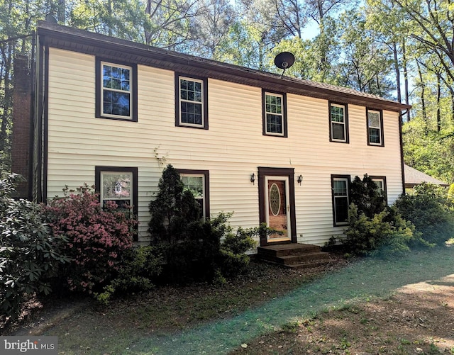 view of colonial home