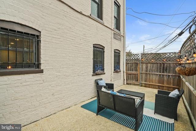 view of patio with fence