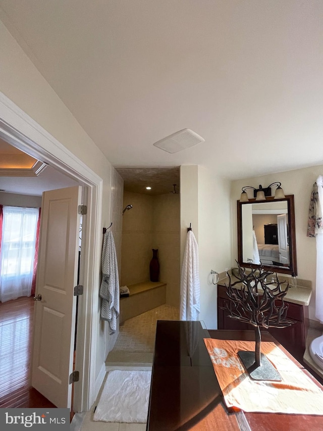 dining area featuring wood finished floors