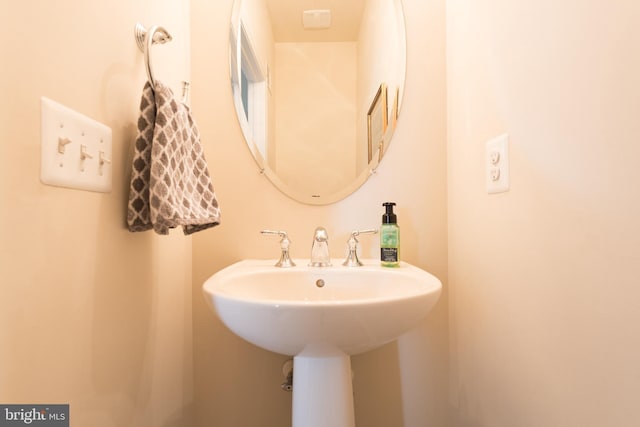 bathroom with a sink