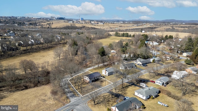 drone / aerial view featuring a rural view