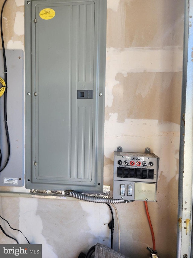 utility room with electric panel