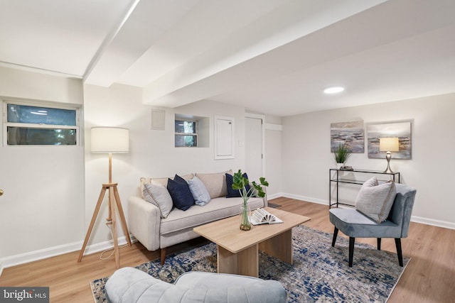 106 15th St SE, Washington, DC 20003 - living room with baseboards and wood finished floors
