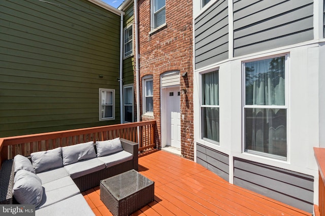 106 15th St SE, Washington, DC 20003 - deck featuring an outdoor living space