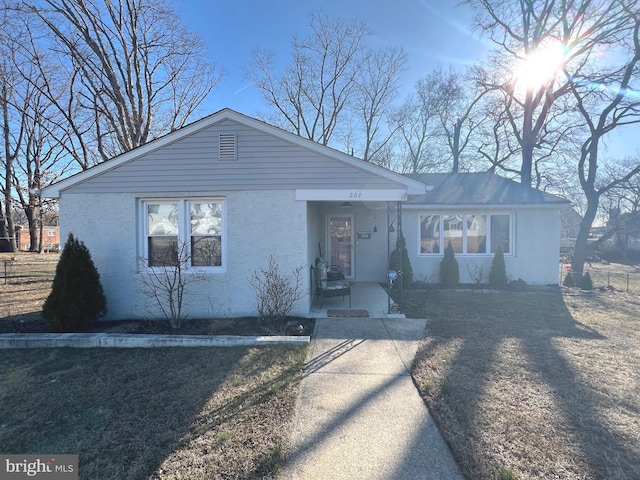 view of front of home with stucco siding