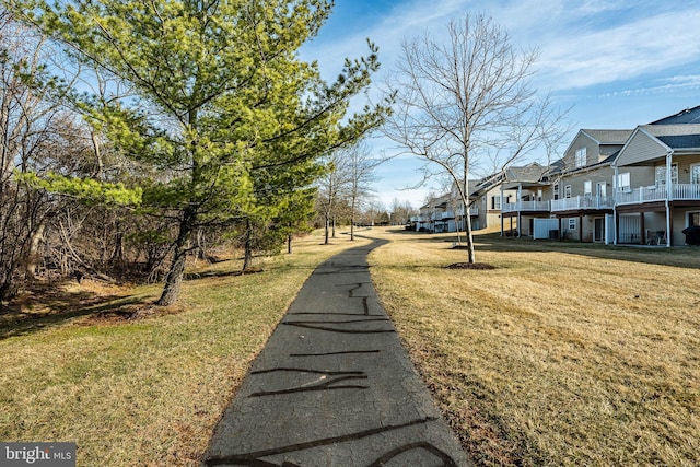 view of street with a residential view