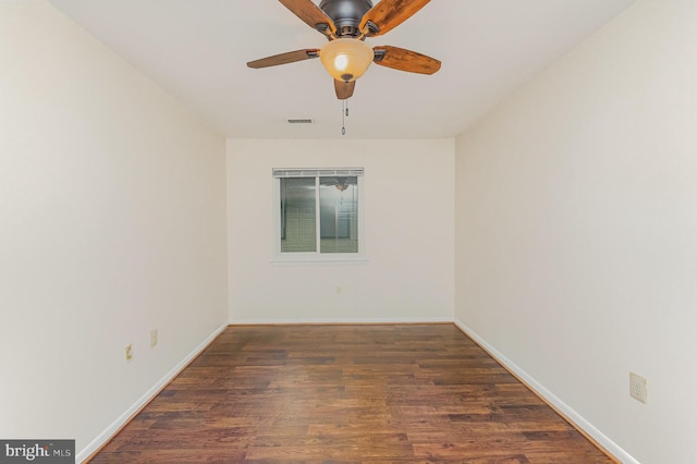 8500 Laguna Ct Unit 218, Alexandria, VA 22309 - unfurnished room featuring ceiling fan, baseboards, visible vents, and wood finished floors