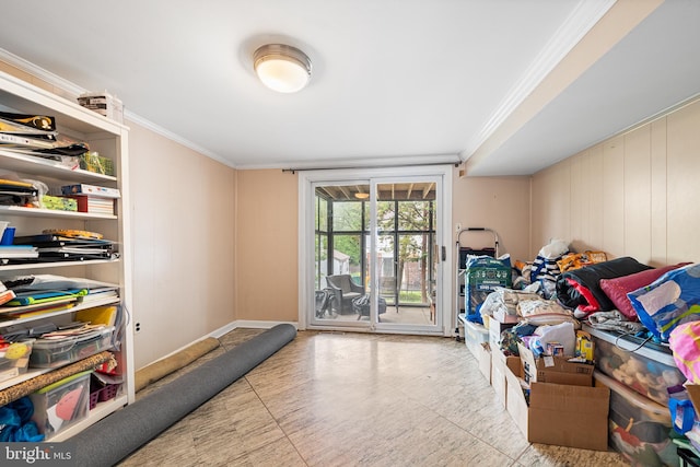 view of storage room