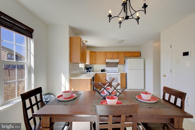 view of dining room