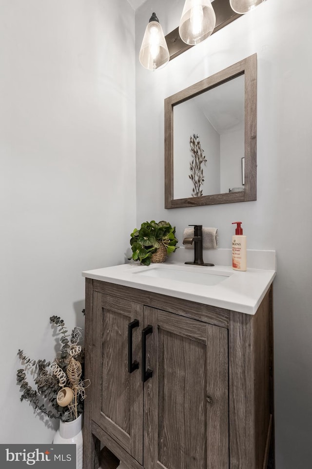 bathroom featuring vanity