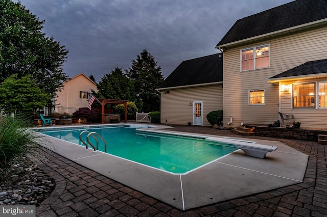 10 Silver Maple Dr, Boiling Springs, PA 17007 - view of pool with a patio and a diving board