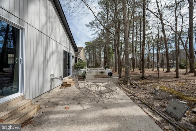 view of patio / terrace with entry steps