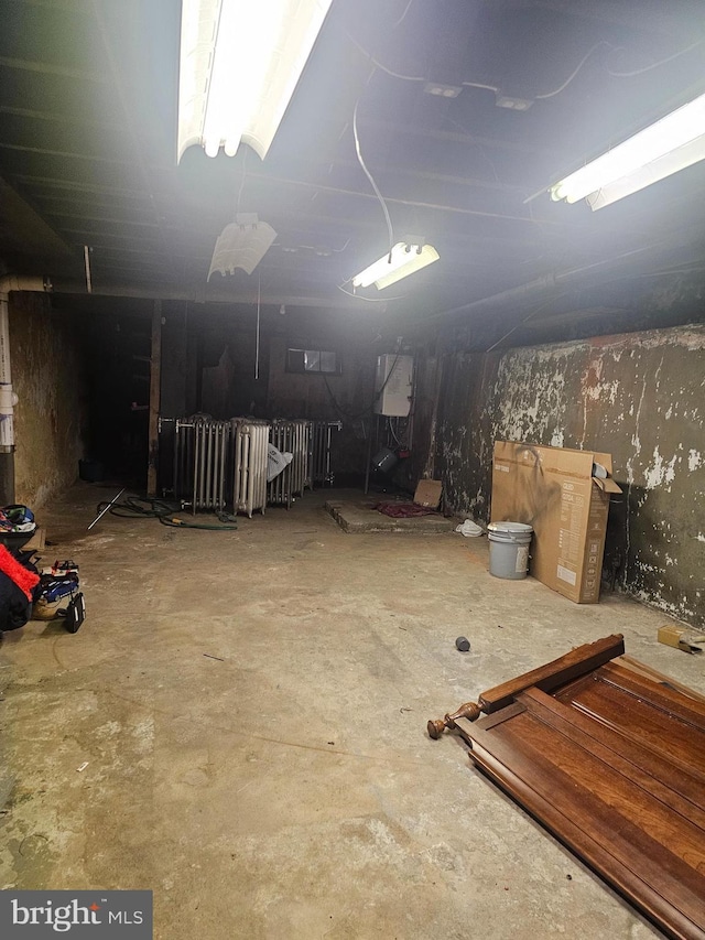 view of basement