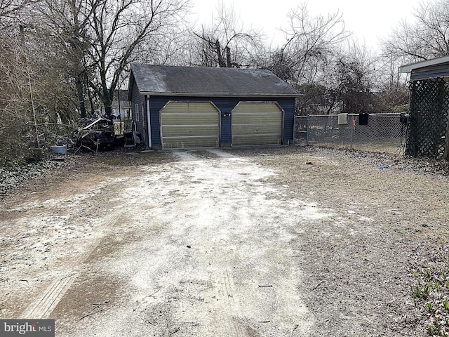 exterior space featuring fence