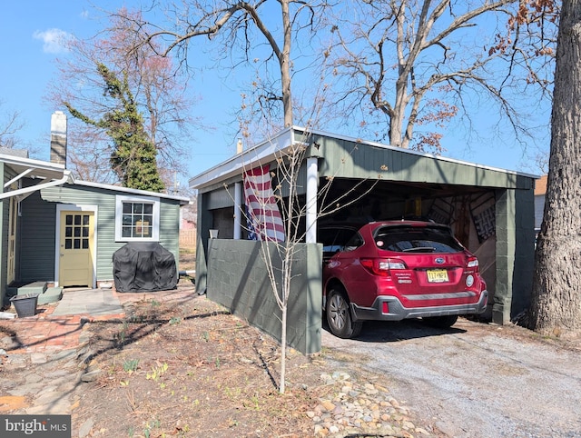 exterior space featuring an outdoor structure