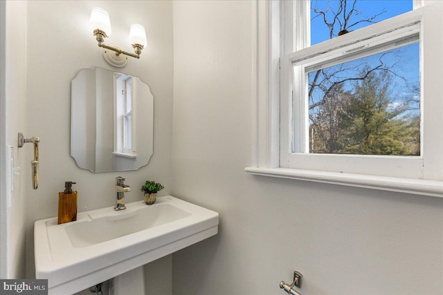 bathroom with a sink