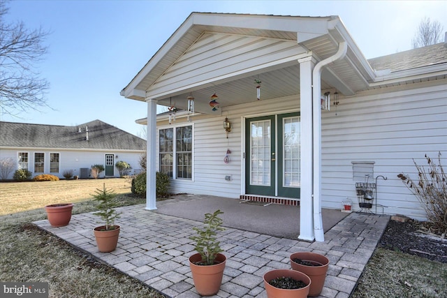 exterior space with a patio